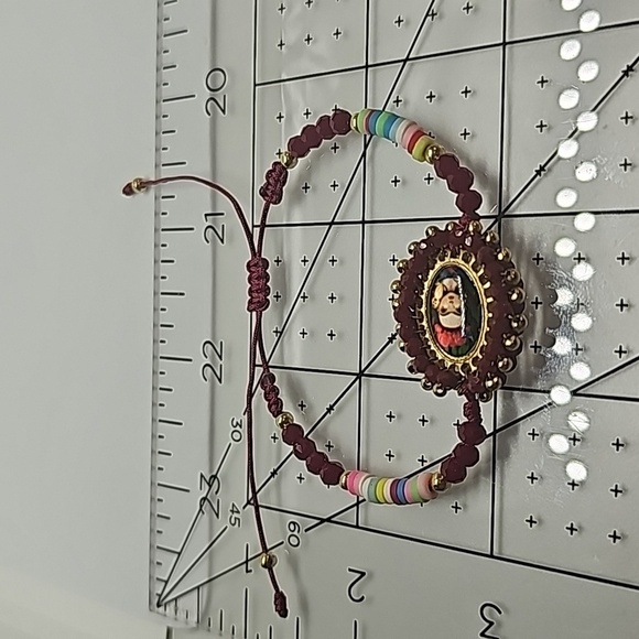 NEW Frida Kahlo Handmade Mexican Artist Beaded Red Layering Bracelet - Picture 3 of 3